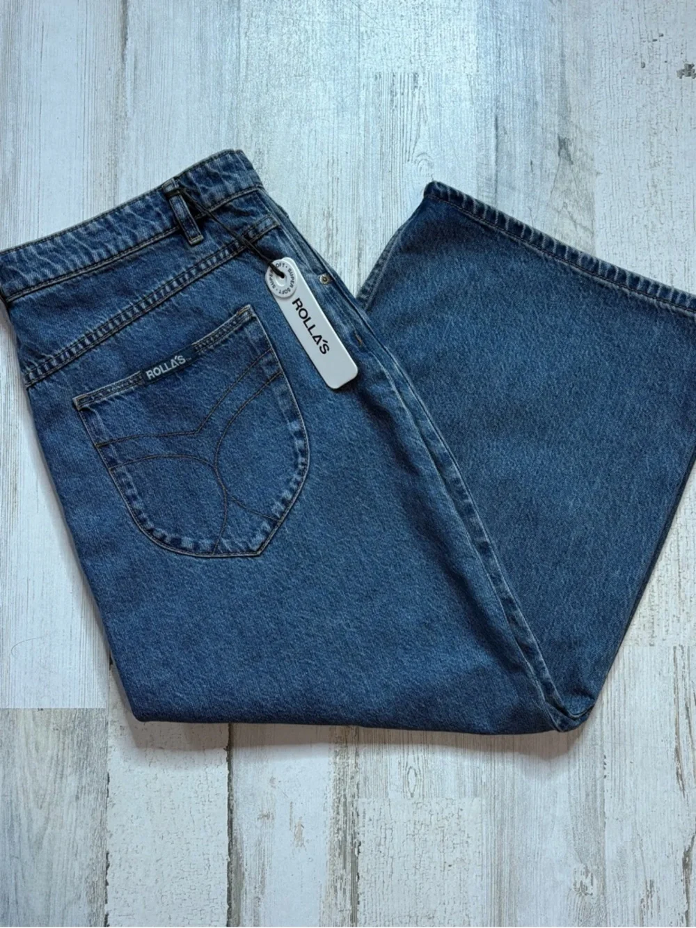 NWT ROLLA'S Chicago Skirt in Mid Vintage Blue Size 34 - Picture 7 of 8